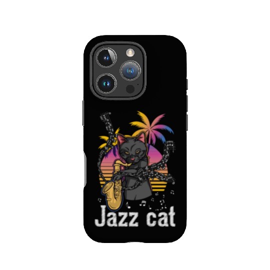 Trumpet Jazz Cat Lover IPhone Cases
