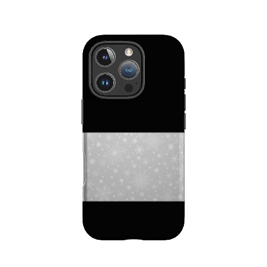 Christmas Snowflakes Grey Pattern IPhone Cases