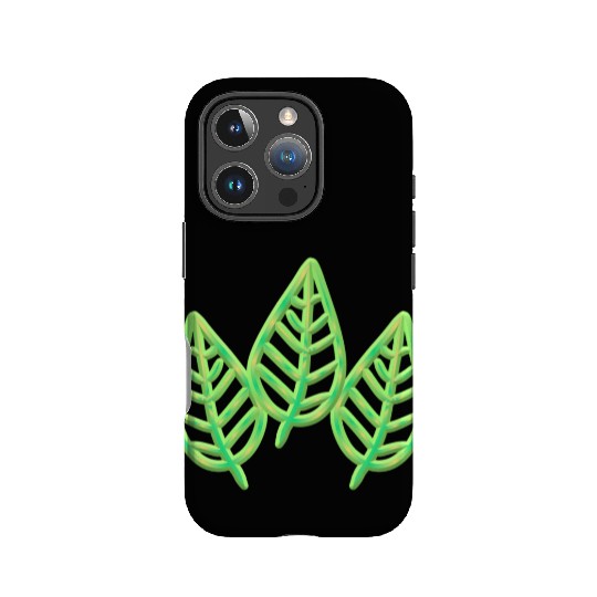 three leaves leaf icon nature green IPhone Cases