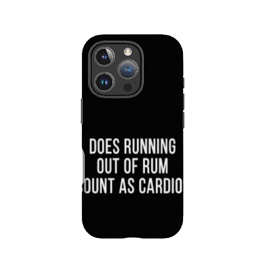 Funny Rum Fan Cocktails Anti Workout Exercise Gym IPhone Cases