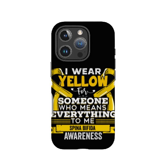 I Wear Yellow For Someone Spina Bifida Awareness IPhone Cases