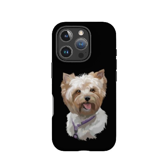 Cute Yorkshire Terrier Puppy Watercolor Painting IPhone Cases