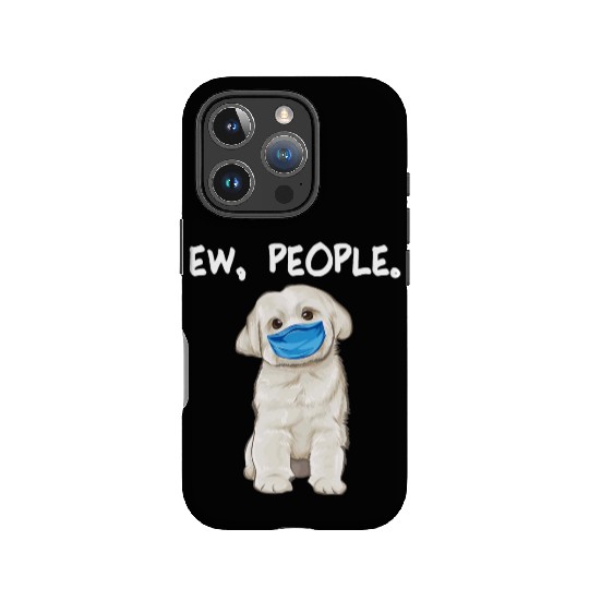 Maltese Ew People Dog Wearing Face Mask IPhone Cases