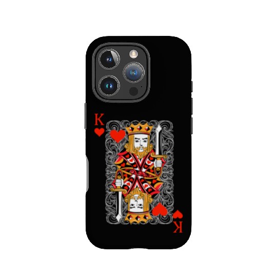 King of Hearts Blackjack Cards Poker 21 K Couple M IPhone Cases