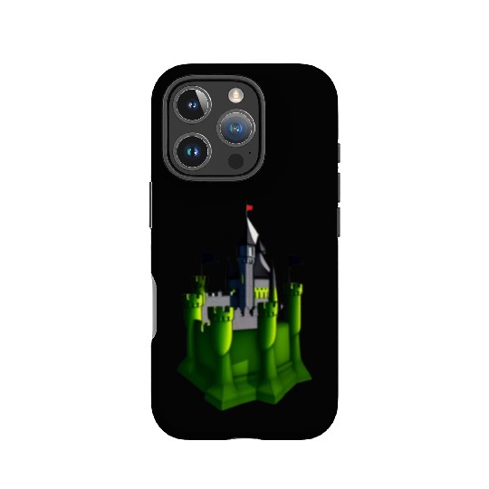 Castle 3d _ classic castle 3d sticker. IPhone Cases