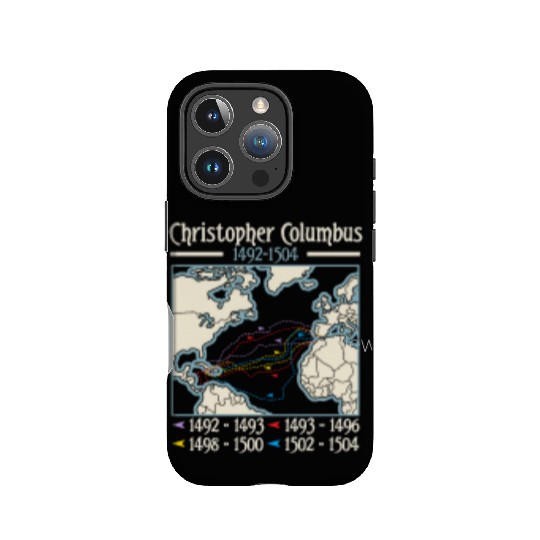 Columbus day america map Christopher Columbus IPhone Cases