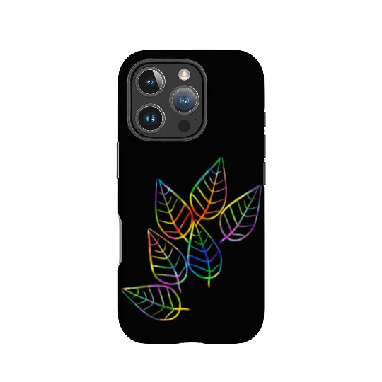 leaf icon nature colorful rgb leaves IPhone Cases