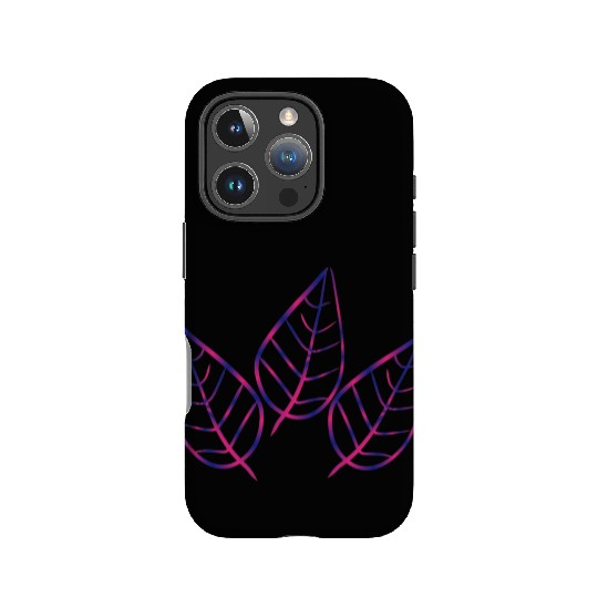 leaf icon nature purple three leaves IPhone Cases