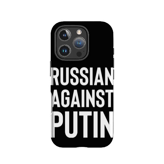 Russian against Putin white IPhone Cases