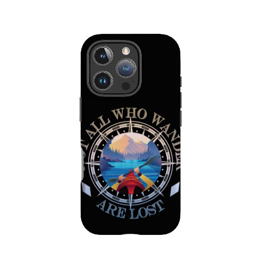 Kayaking Lover Compass Not All Who Wander Are Lost IPhone Cases