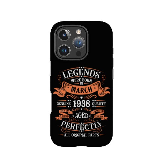 March 1938 Anniversary Vintage Gift Idea 1938 IPhone Cases