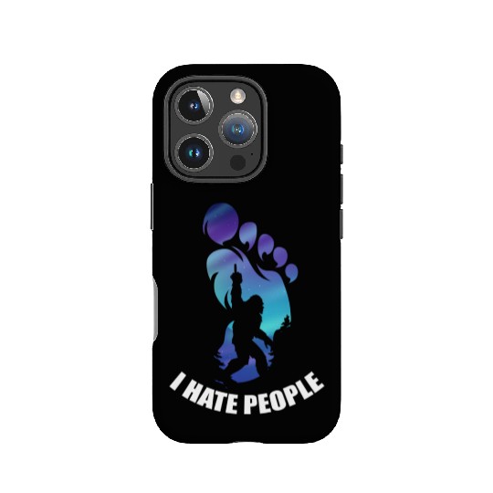 Bigfoot I Hate People Funny Big Foot Sasquatch IPhone Cases