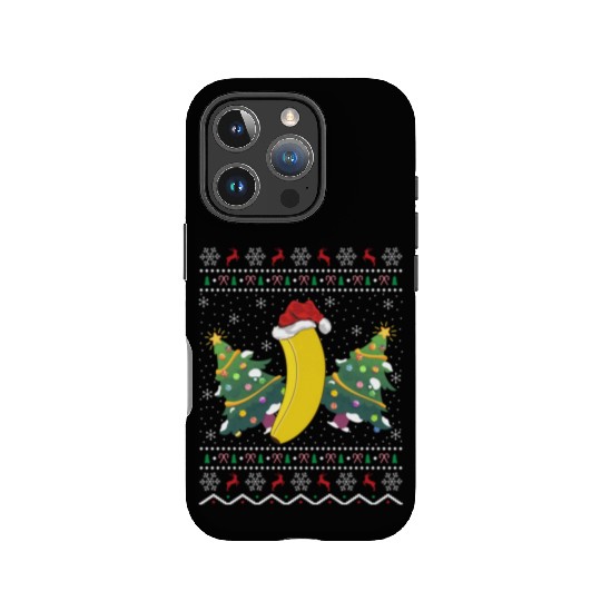 Banana Lover Xmas Gift Ugly Banana Christmas IPhone Cases