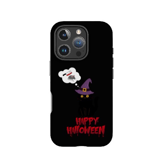 HALLOWEEN MURDER CAT IPhone Cases