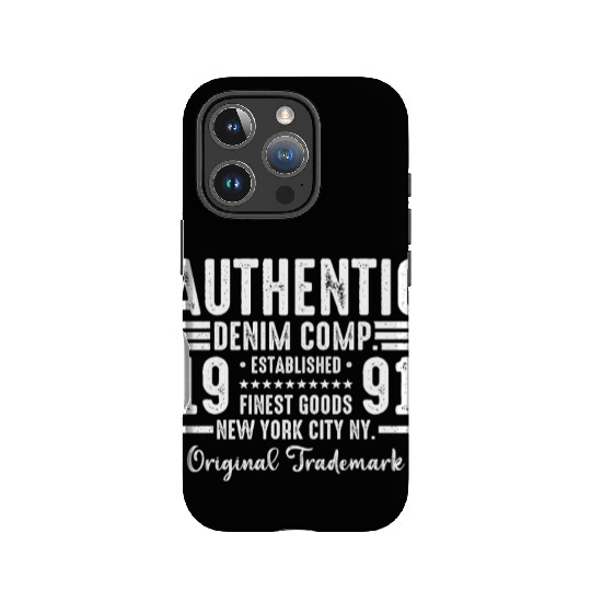 New York City Born In 1991 Vintage Birthday IPhone Cases