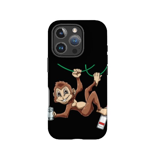 Funny Monkey drinking Grain Chimpanzee IPhone Cases