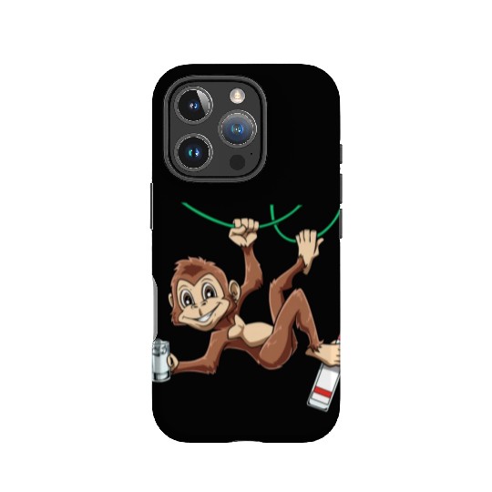 Funny Monkey drinking Grain Chimpanzee IPhone Cases