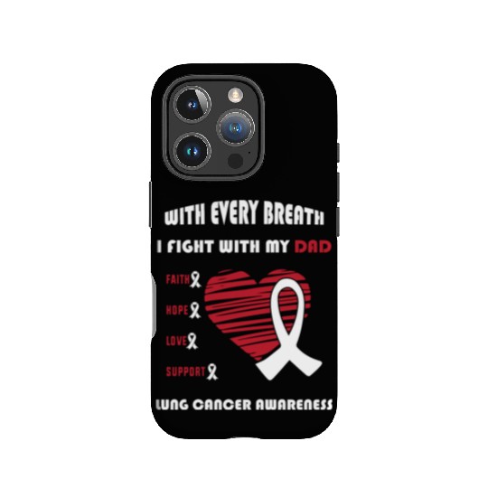 Faith Hope Love Support Squad Lung Cancer Dad IPhone Cases