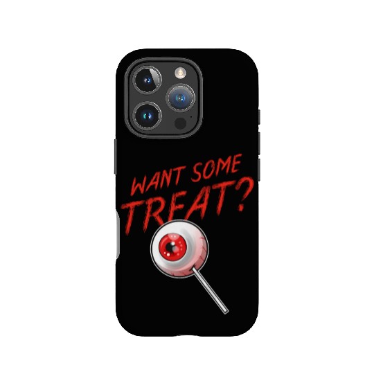 Trick Or Treat Want Some Treat Eyeball Lollipop IPhone Cases