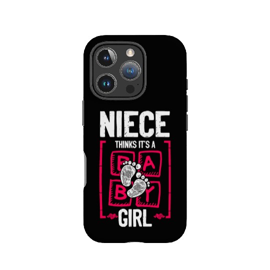 Niece Thinks It's a Girl Gender Reveal Funny Baby IPhone Cases