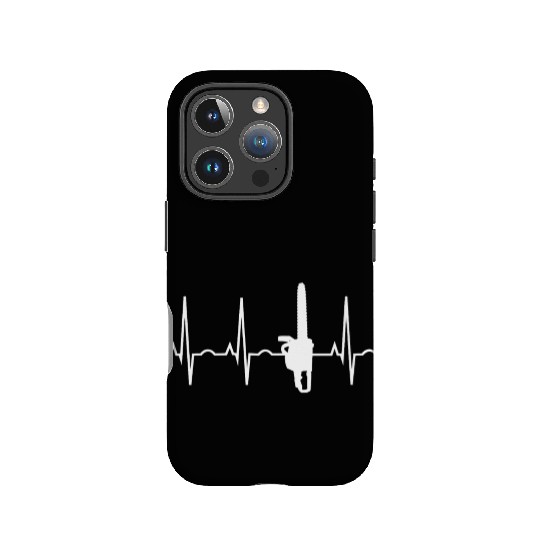 Lumberjack Chainsaw Heartbeat Arborist IPhone Cases