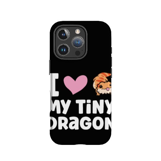 I Love My Tiny Dragon Reptile Pogona Lizard IPhone Cases