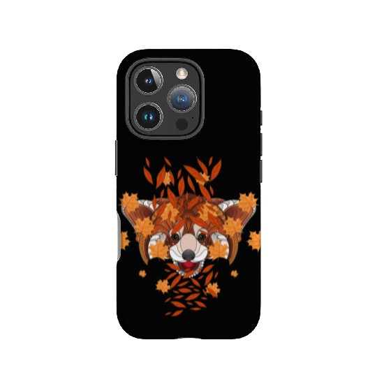 Red Panda Leaves Funny Red Pandas Animal Lover IPhone Cases