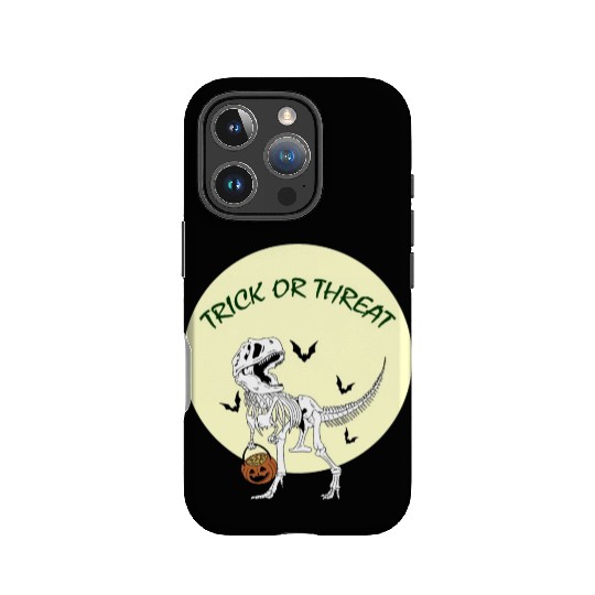 Trex Dinosaur Trick Or Threat Halloween IPhone Cases