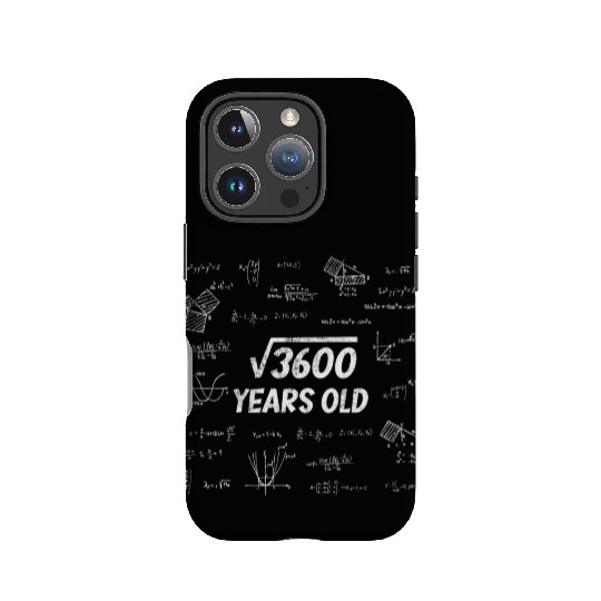Square Root Of 3600 - 60th Birthday Math Nerd IPhone Cases