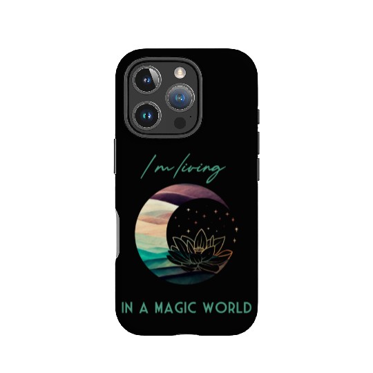 Magic Spiritual Desert Moon Water Lily IPhone Cases