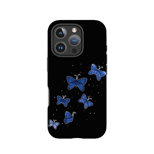 Blue Butterflies Garden Women Butterfly IPhone Cases