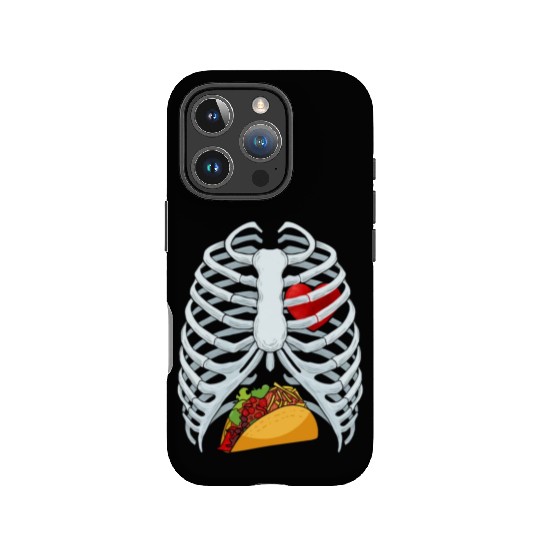 Funny Taco Skeleton Rib Cage Dad Halloween Costume IPhone Cases