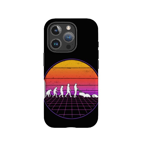 Robotic Lawnmower Evolution Retro IPhone Cases