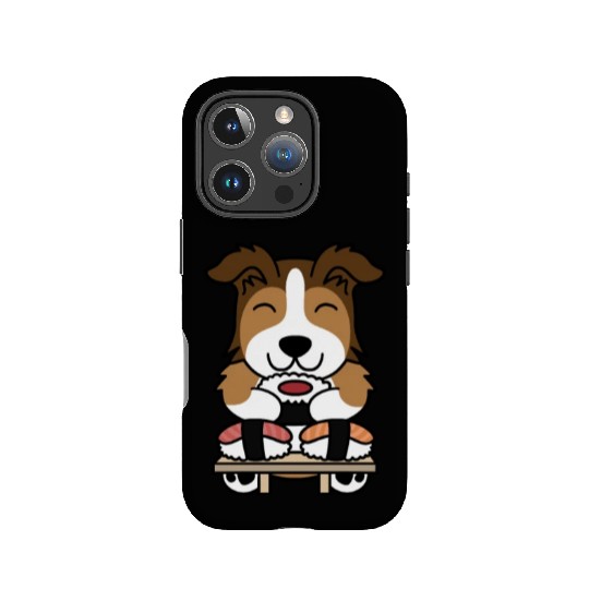 Sushi Lover Shetland Sheepdog IPhone Cases