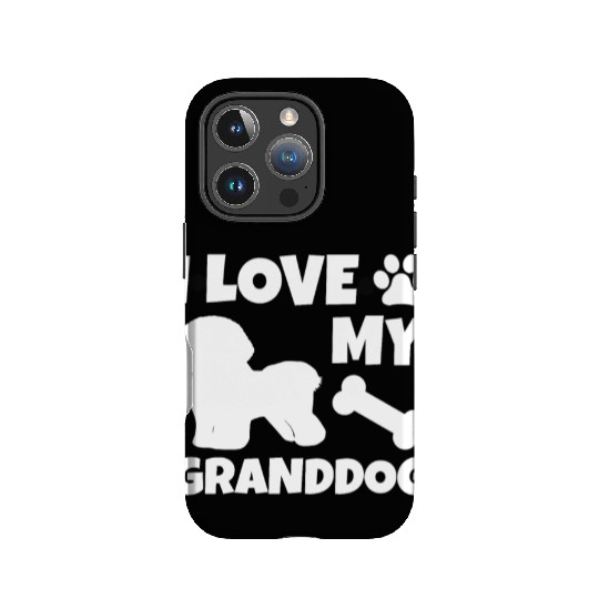 I Love My Granddog Bichon Frise IPhone Cases