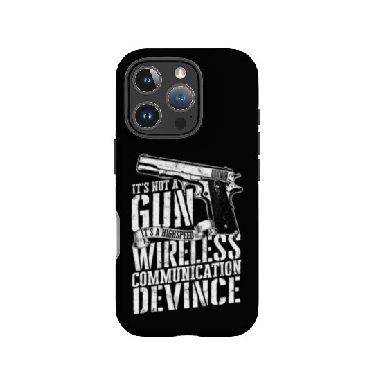 it's not a gun It’s a high speed wireless IPhone Cases