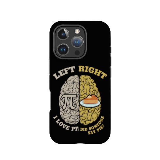 Pi Day Gift Idea Left & Right Brain Pie Funny IPhone Cases
