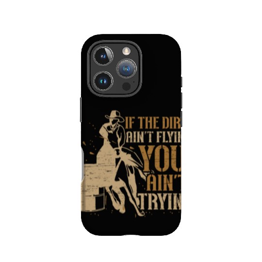 Barrel Racing Dirt Rodeo Equestrian Horse Barrel IPhone Cases