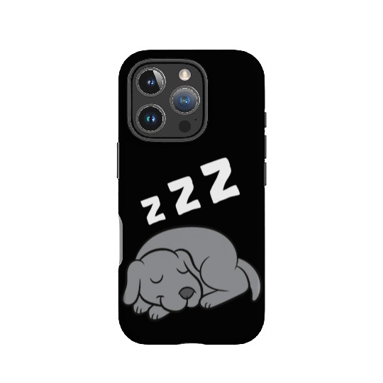 Weimaraner Dog Sleeping Pajama Sleeping IPhone Cases
