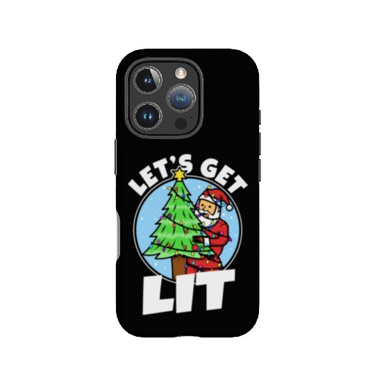Lets get lit christmas IPhone Cases