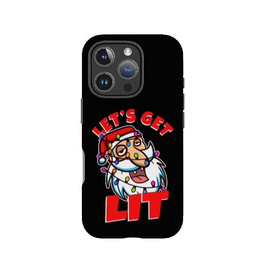 Lets get lit christmas IPhone Cases