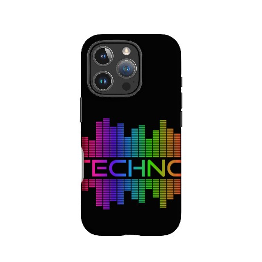 Techno Music Rainbow Spectrum Hard Dark Acid IPhone Cases