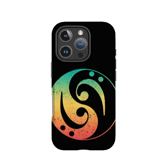 Ying Yang Bass Guitar Player IPhone Cases
