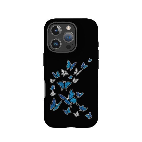 Blue Butterflies Garden Womens Butterfly IPhone Cases