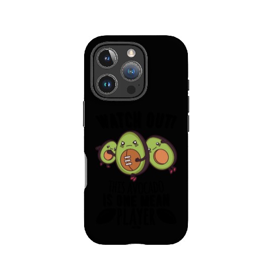 Avocado plays American Football IPhone Cases