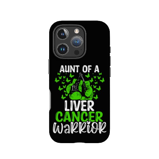 Liver Cancer Awareness Aunt Nephew Niece IPhone Cases