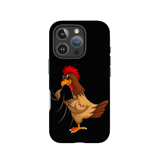 chickens farmer chicken kids boys IPhone Cases