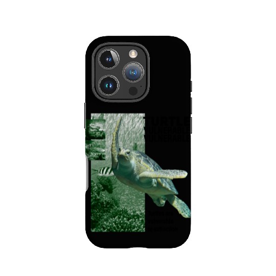 Turtle layout green IPhone Cases