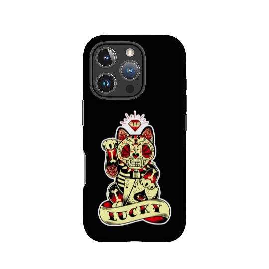 lucky cat Skull Candy IPhone Cases