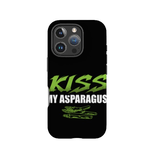 Kiss My Asparagus Lover Vegetarian Vegetable Vegan IPhone Cases